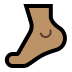 🦶🏽 foot: medium skin tone display on Windows